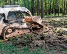 Процесс подготовки участка под укладку газона